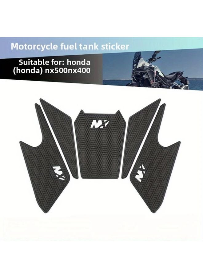 Black Motorcycle Fuel Tank Knee Grip Pad Protector Sticker For NX500 NX400 2023 2024 - Image 4